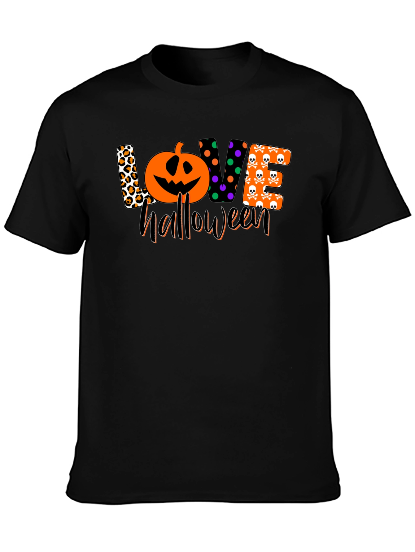 Love Halloween Black T-Shirt