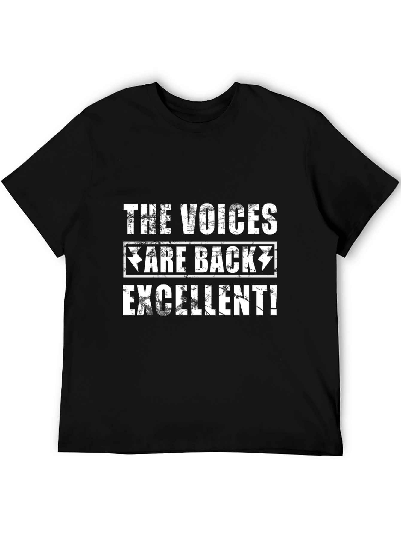 Humorous The Voices Are Back Graphic T-Shirt