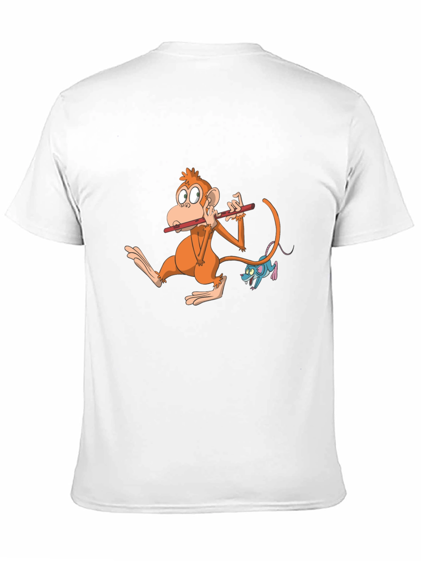 Monkey Flute Black Graphic Tee