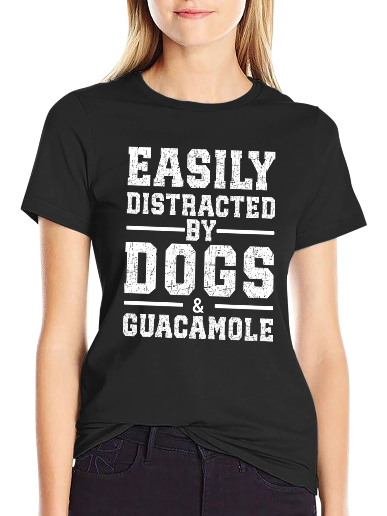 Easily Distracted by Dogs & Guacamole T-Shirt