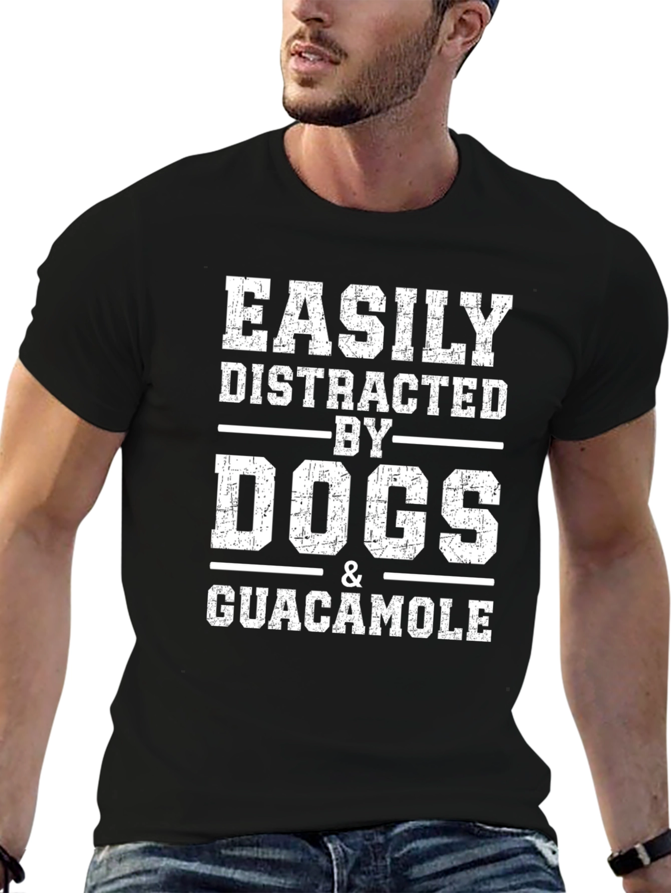 Easily Distracted by Dogs & Guacamole T-Shirt