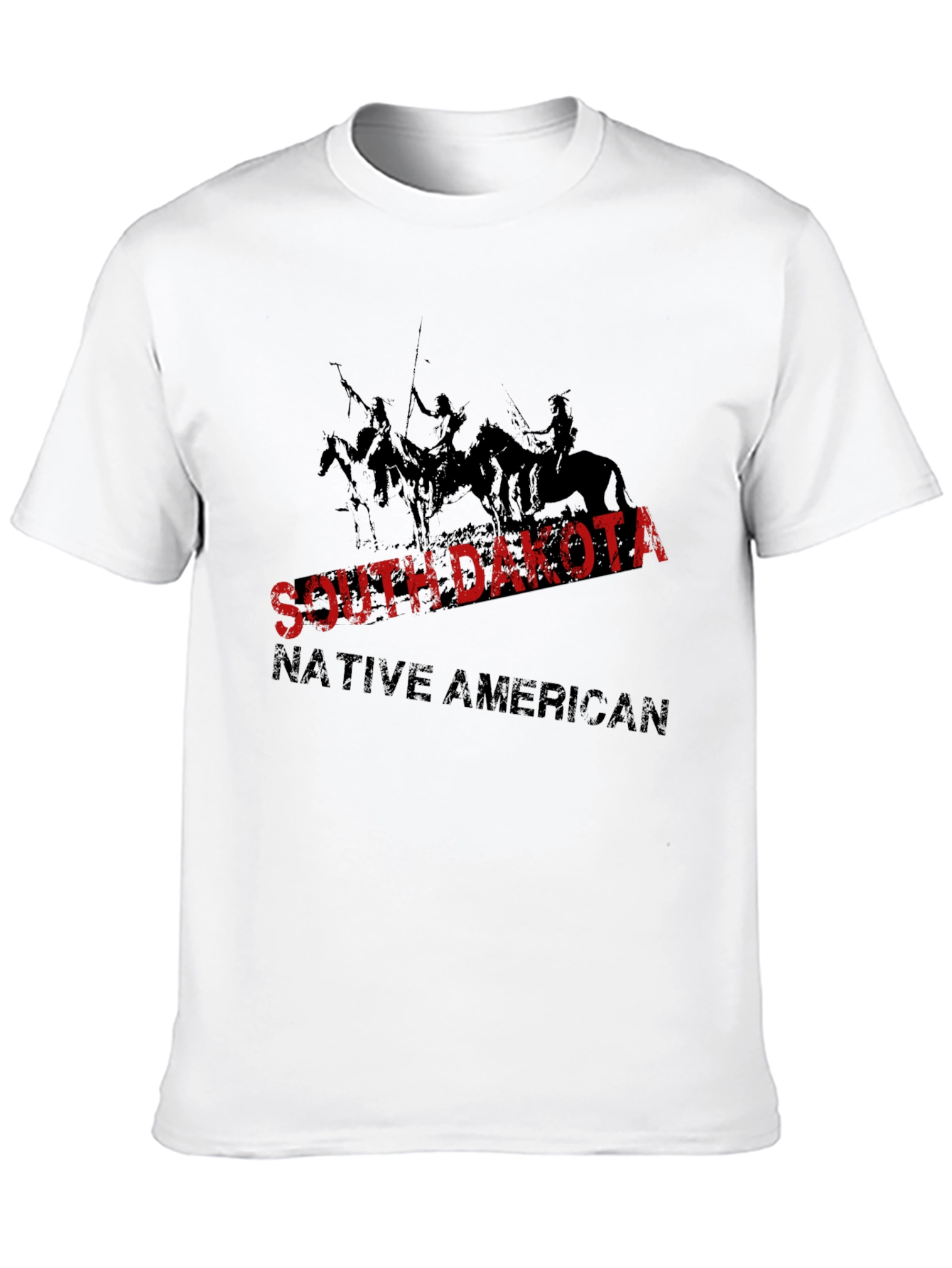 South Dakota Native American Black Graphic T-Shirt