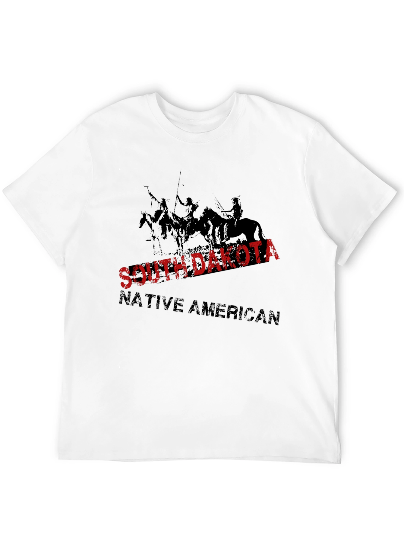 South Dakota Native American Black Graphic T-Shirt