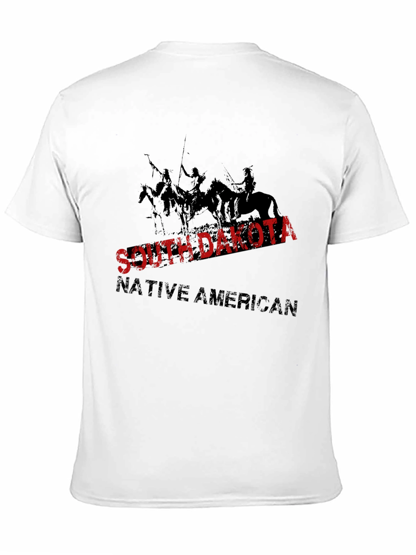South Dakota Native American Black Graphic T-Shirt
