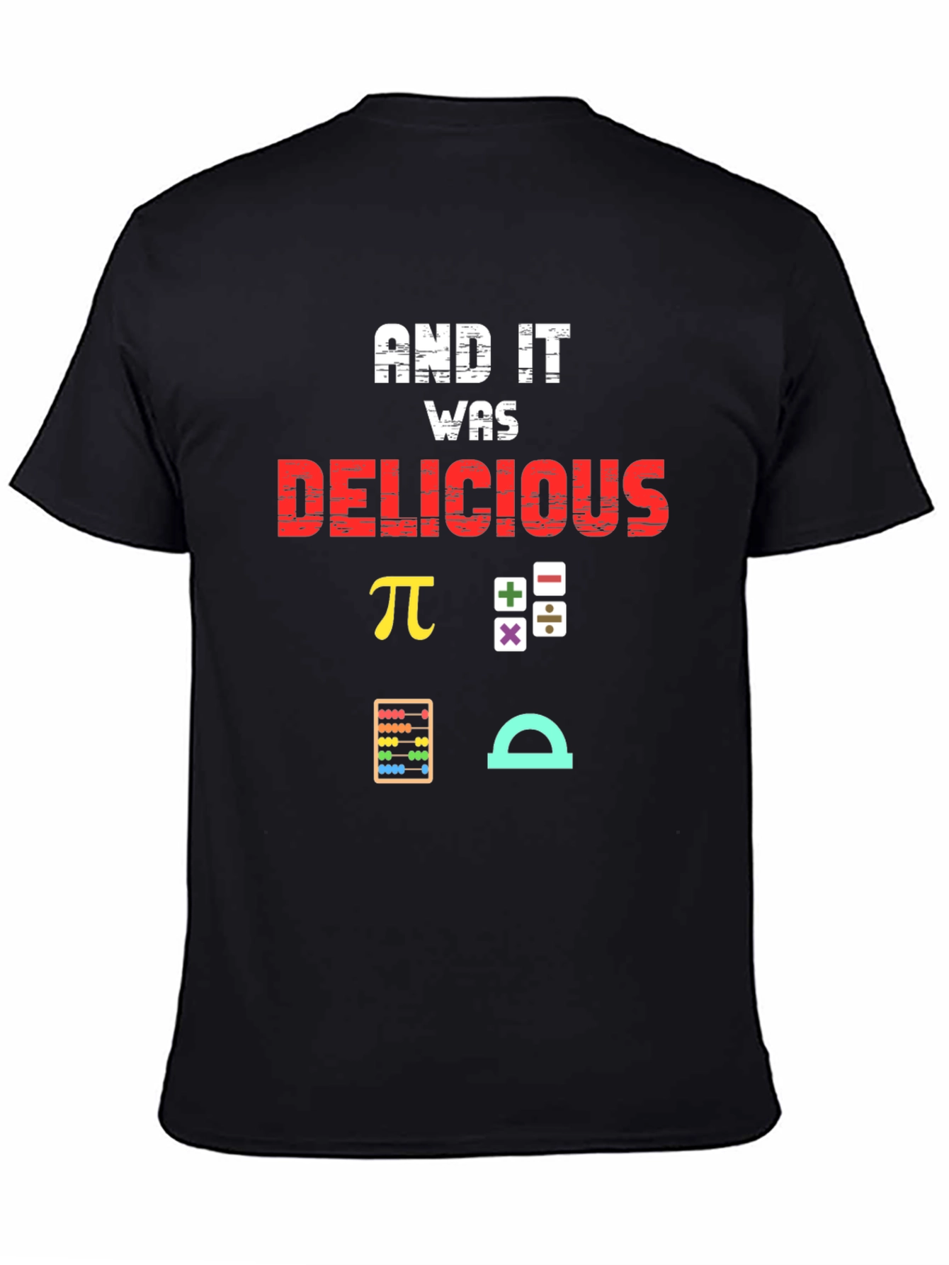 Math Delicious Black Graphic Tee