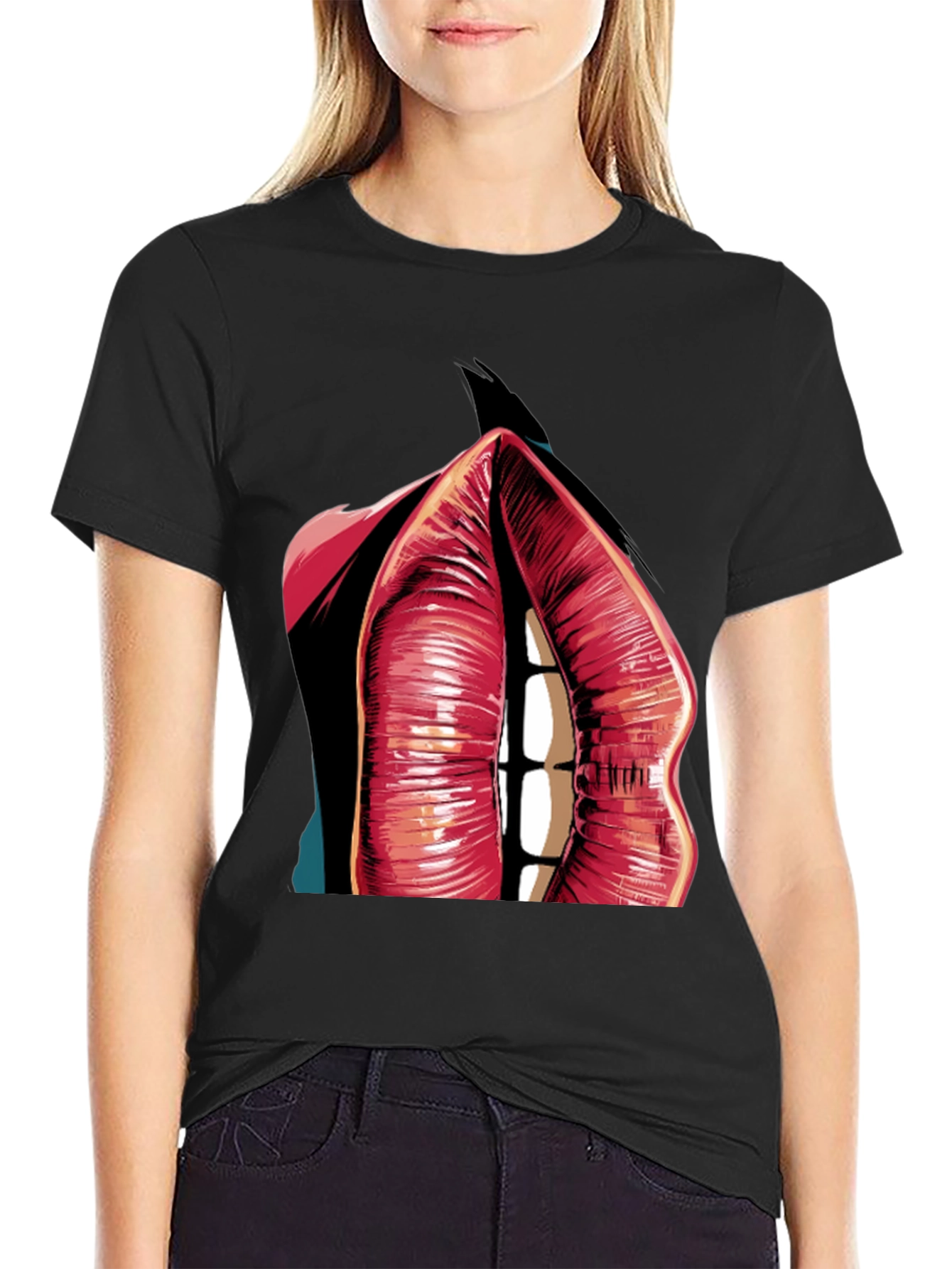 Lip Art Graphic T-Shirt