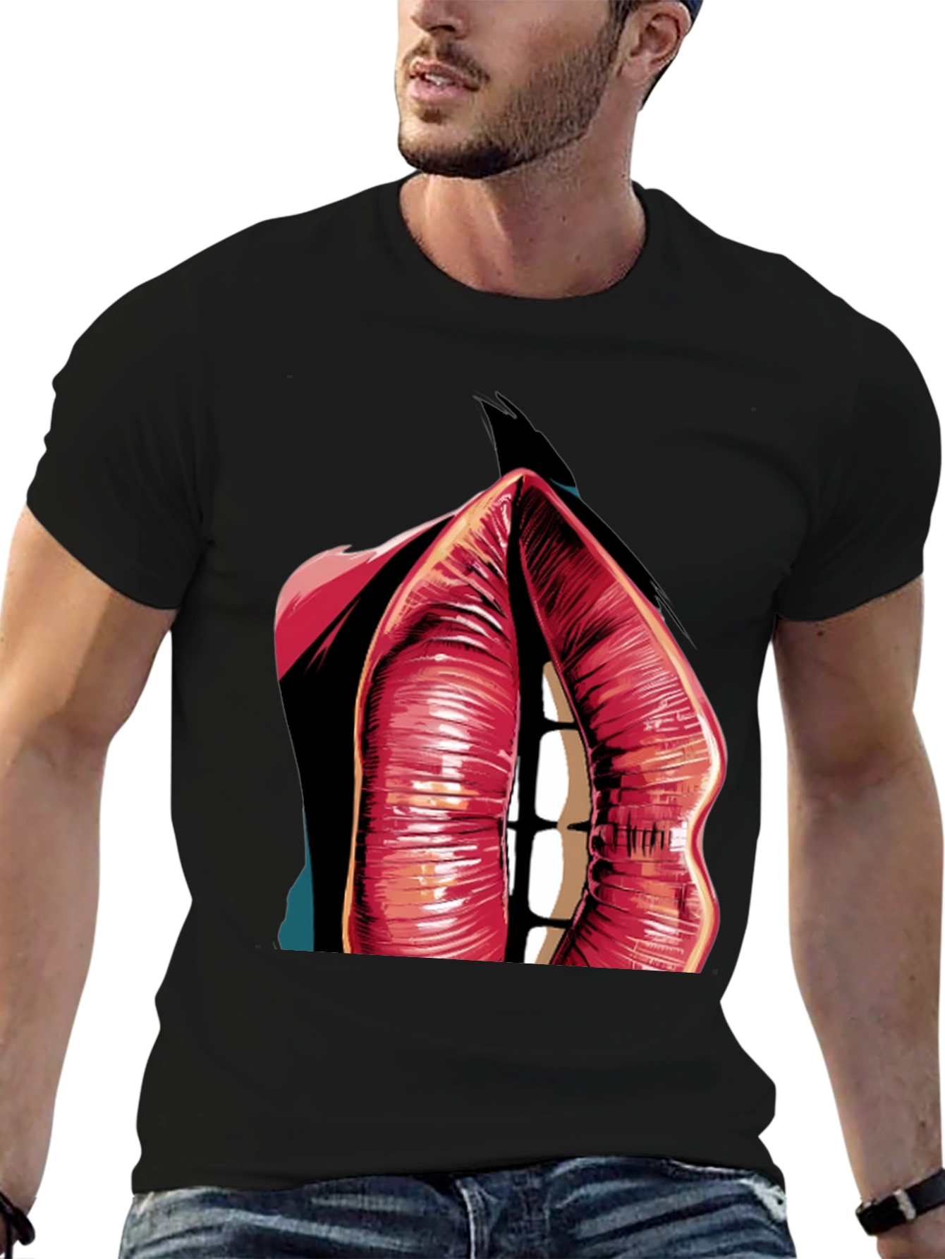 Lip Art Graphic T-Shirt