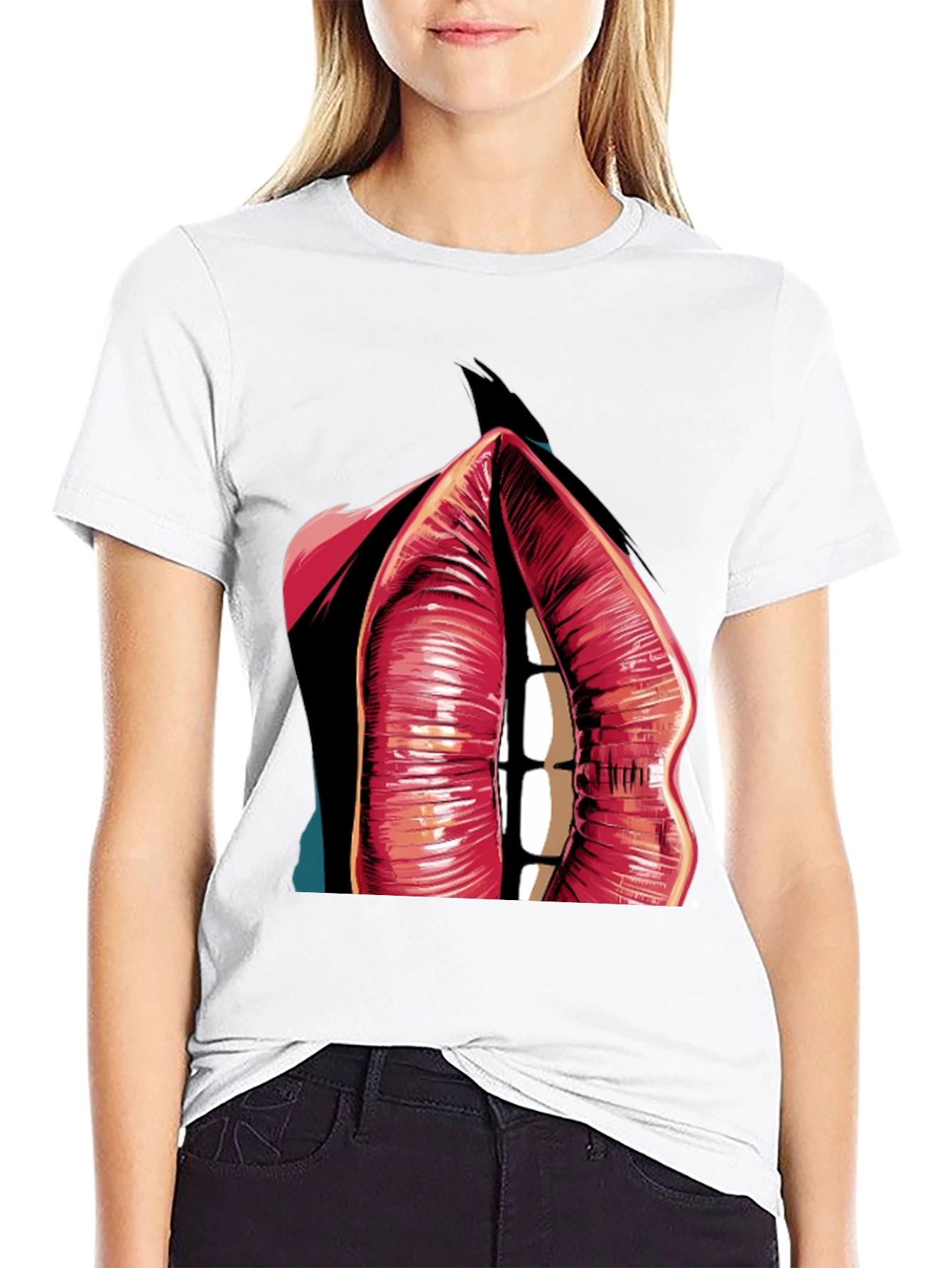 Lip Art Graphic T-Shirt