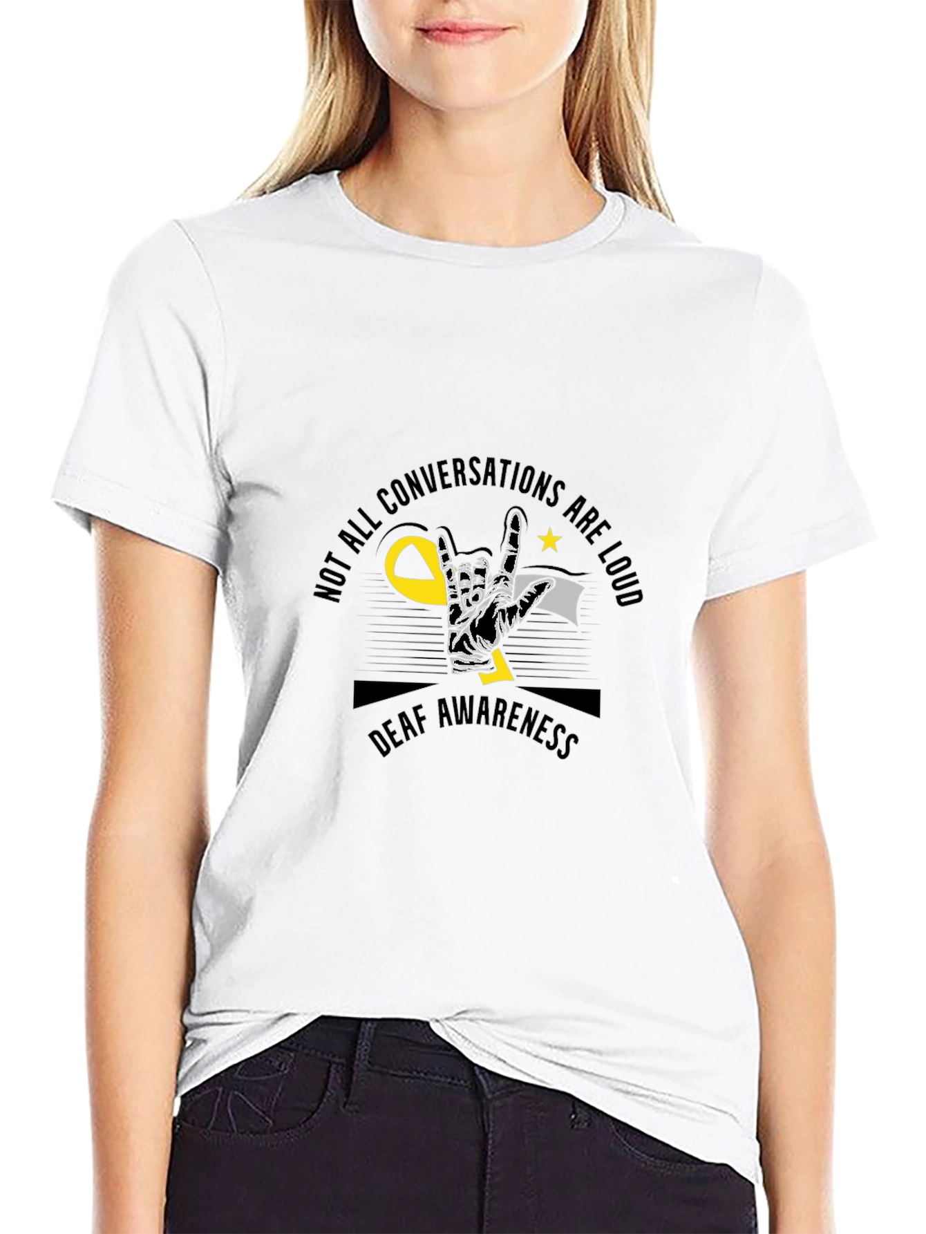 Deaf Awareness Graphic T-Shirt