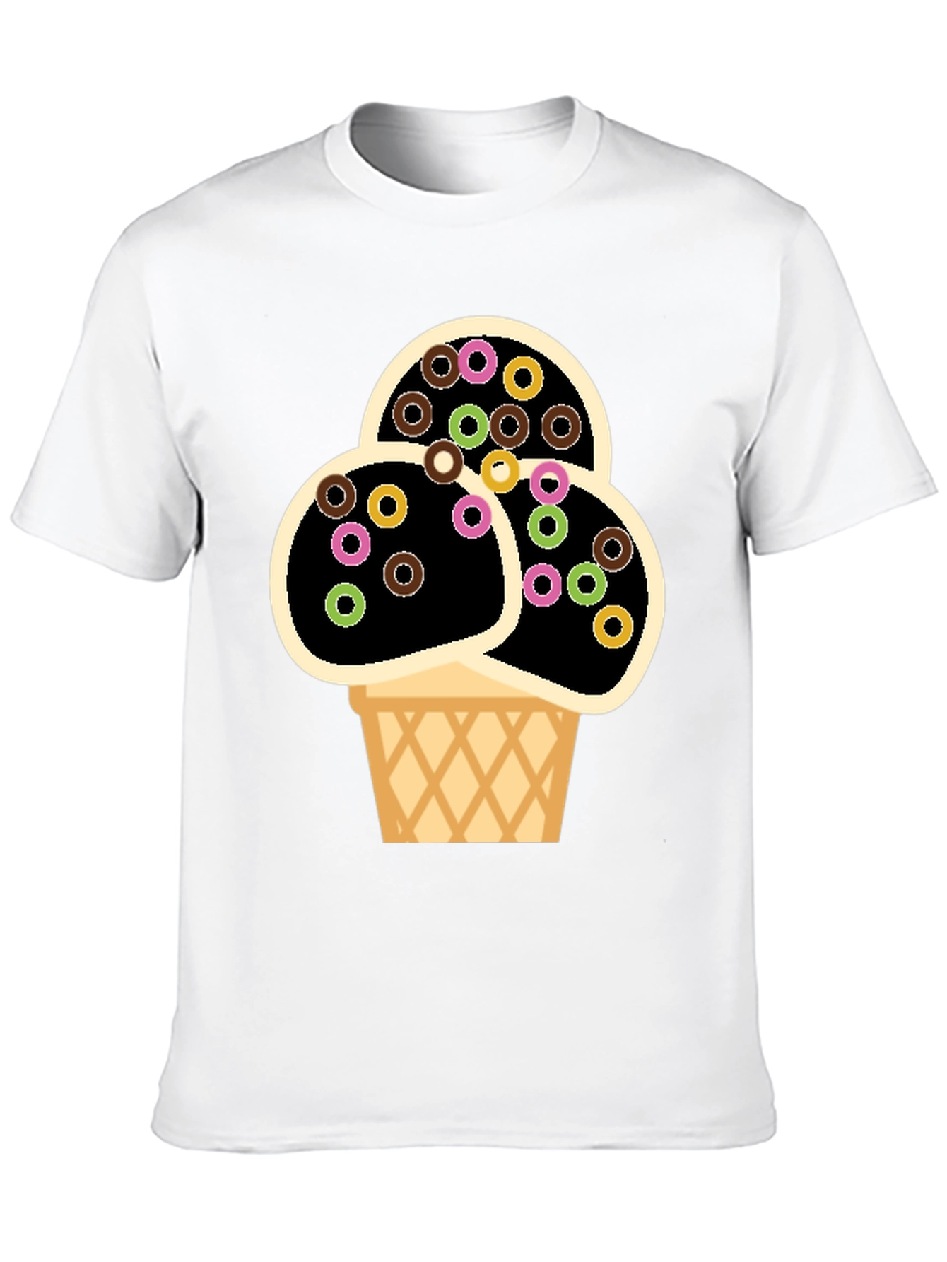 Novelty Ice Cream T-Shirt - Fun Dessert Graphic Tee