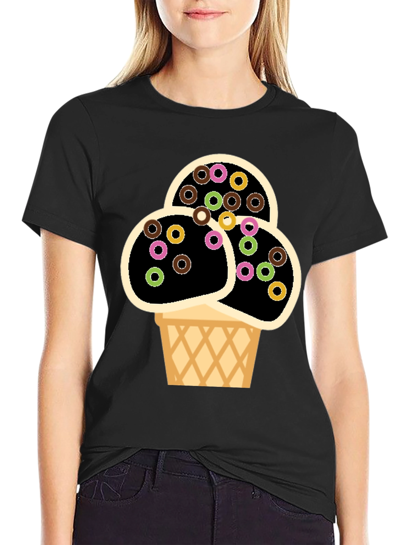 Novelty Ice Cream T-Shirt - Fun Dessert Graphic Tee
