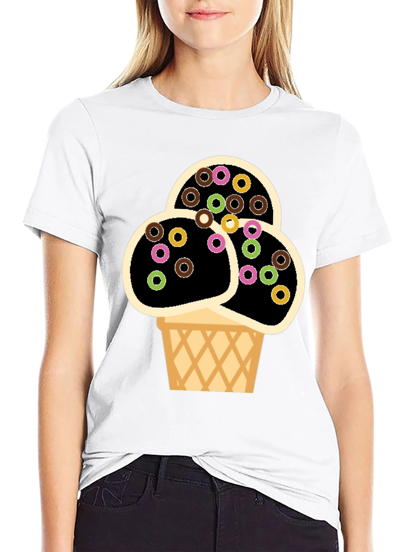 Novelty Ice Cream T-Shirt - Fun Dessert Graphic Tee