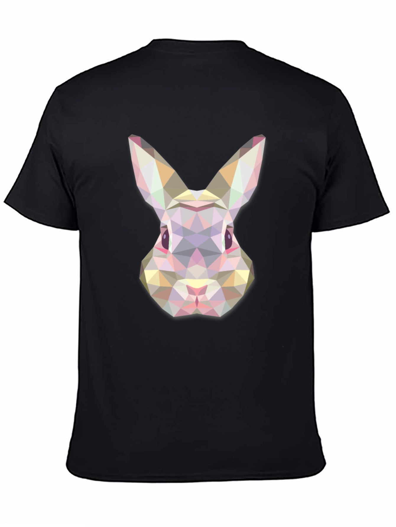 Geometric Rabbit Graphic Tee - Modern Unisex T-Shirt