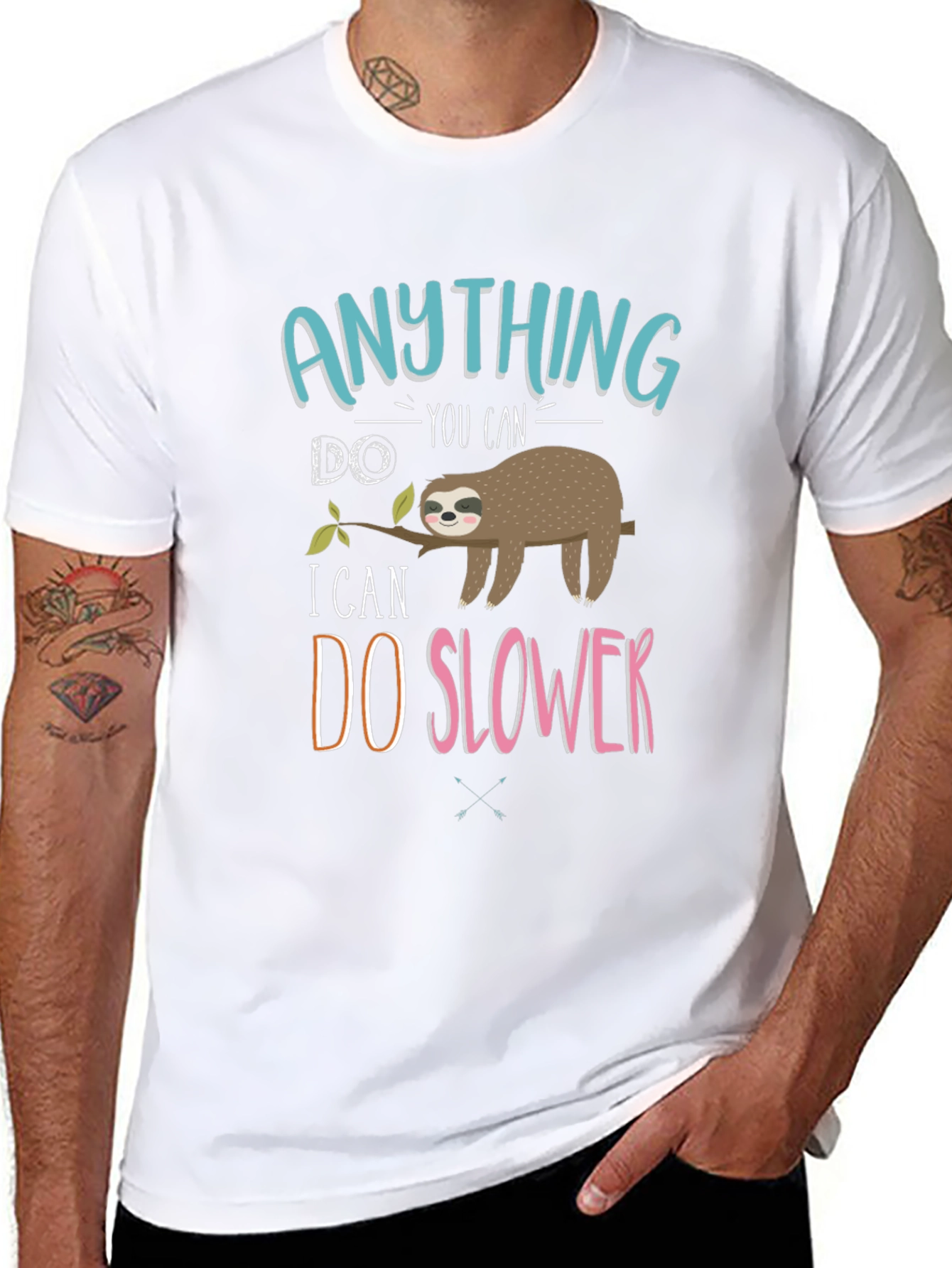 Funny Sloth Graphic T-Shirt