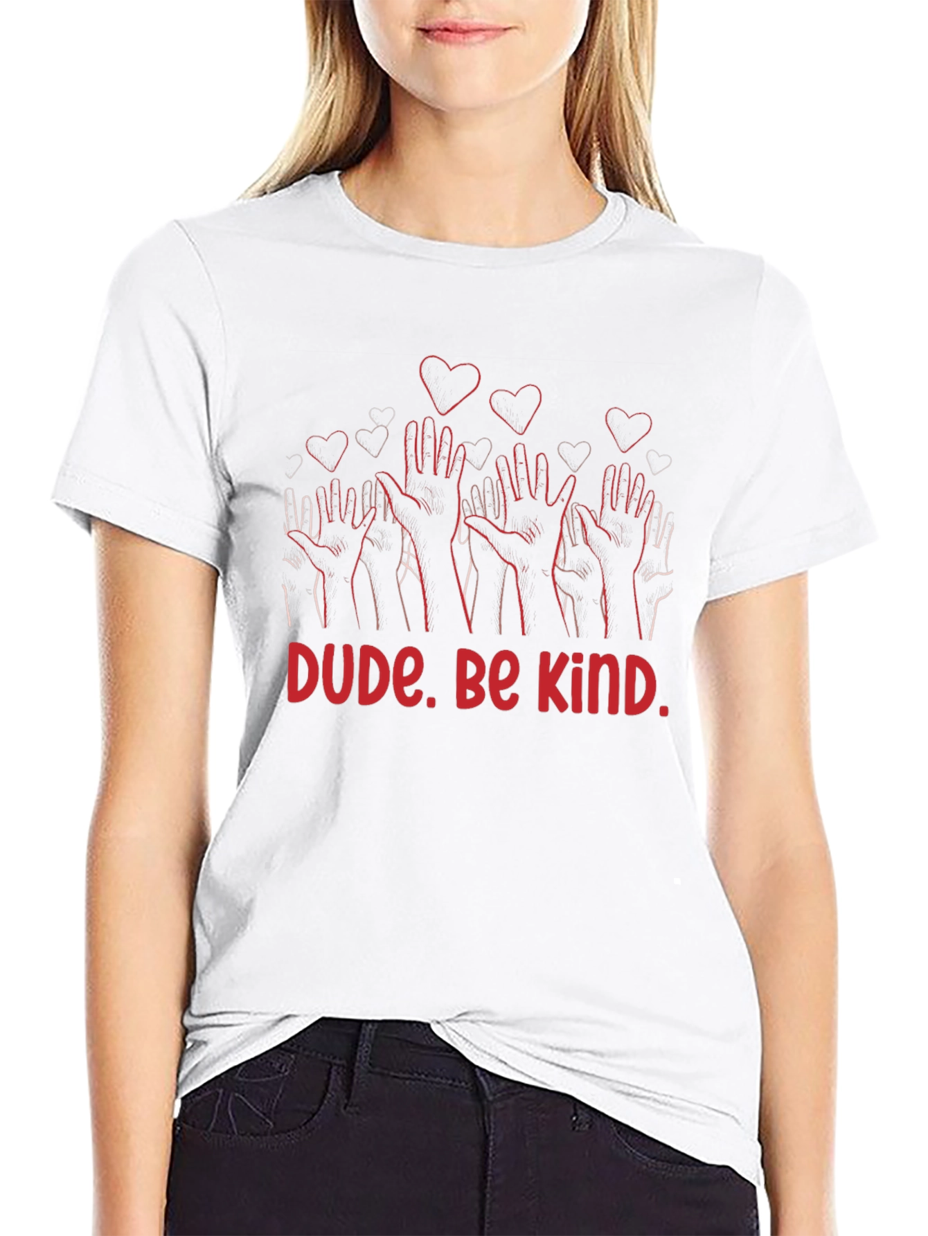 Dude. Be Kind. Graphic Print T-Shirt