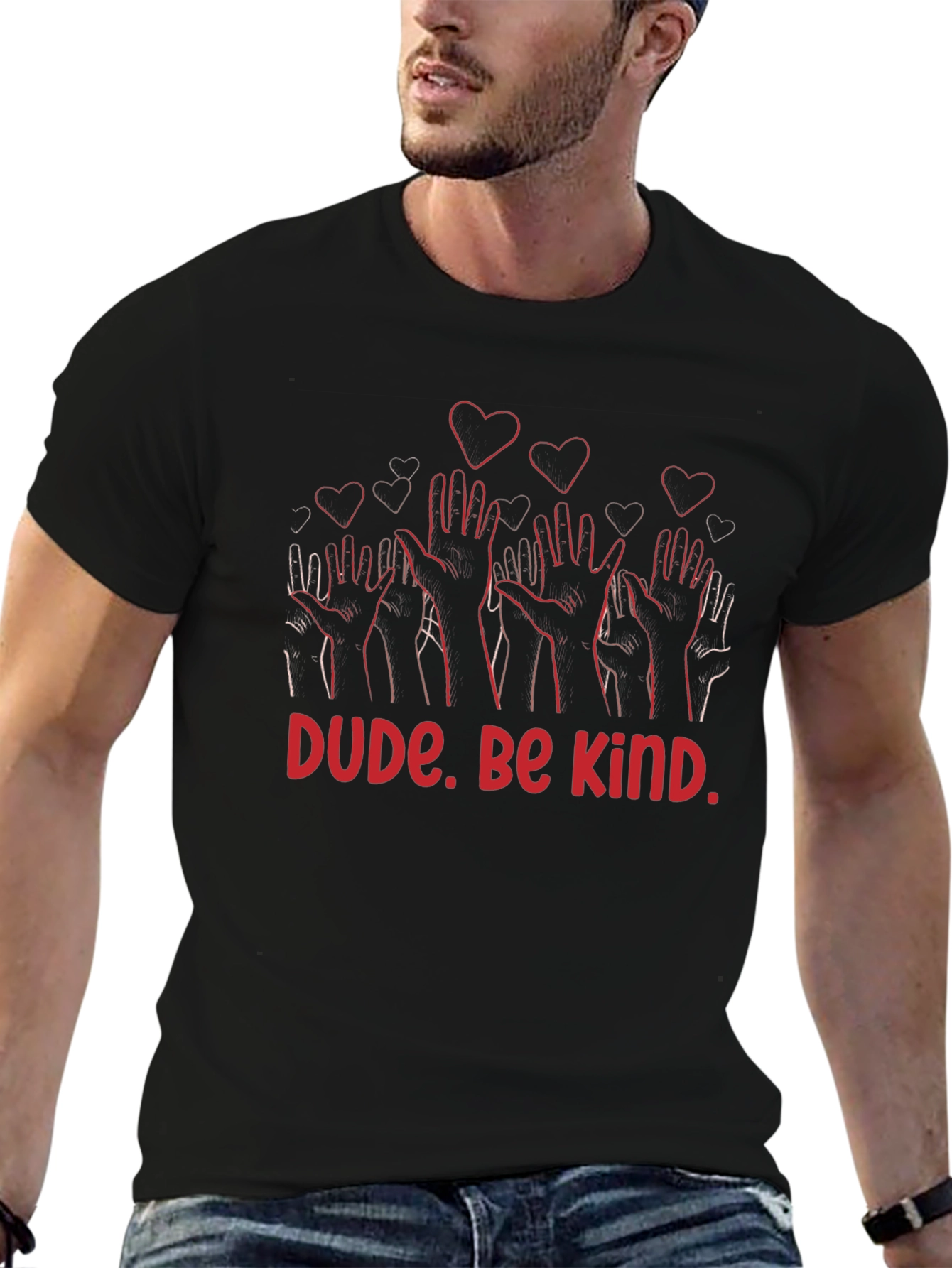 Dude. Be Kind. Graphic Print T-Shirt