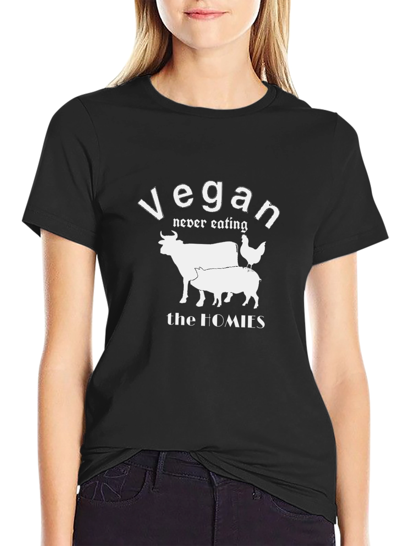 Vegan Never Eating The Homies T-Shirt