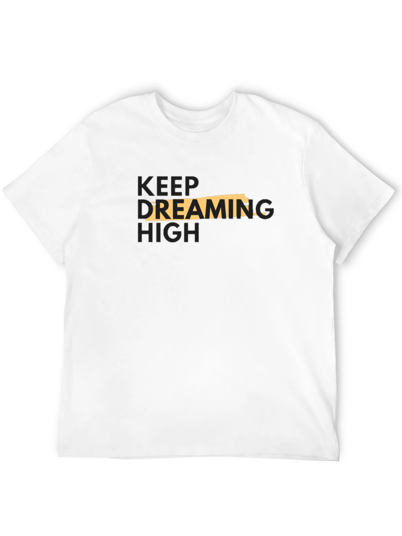 Keep Dreaming High Black Graphic Tee