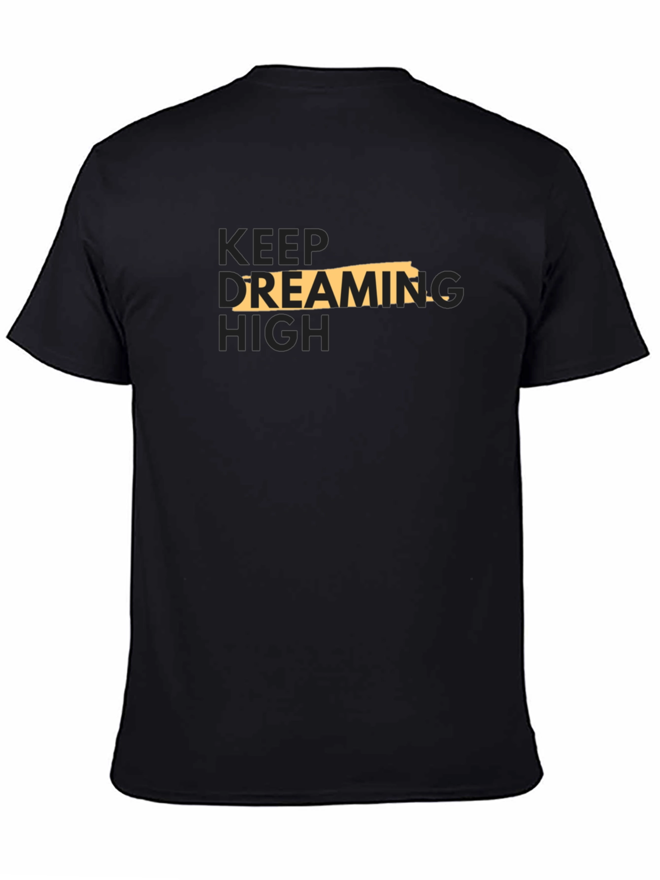 Keep Dreaming High Black Graphic Tee