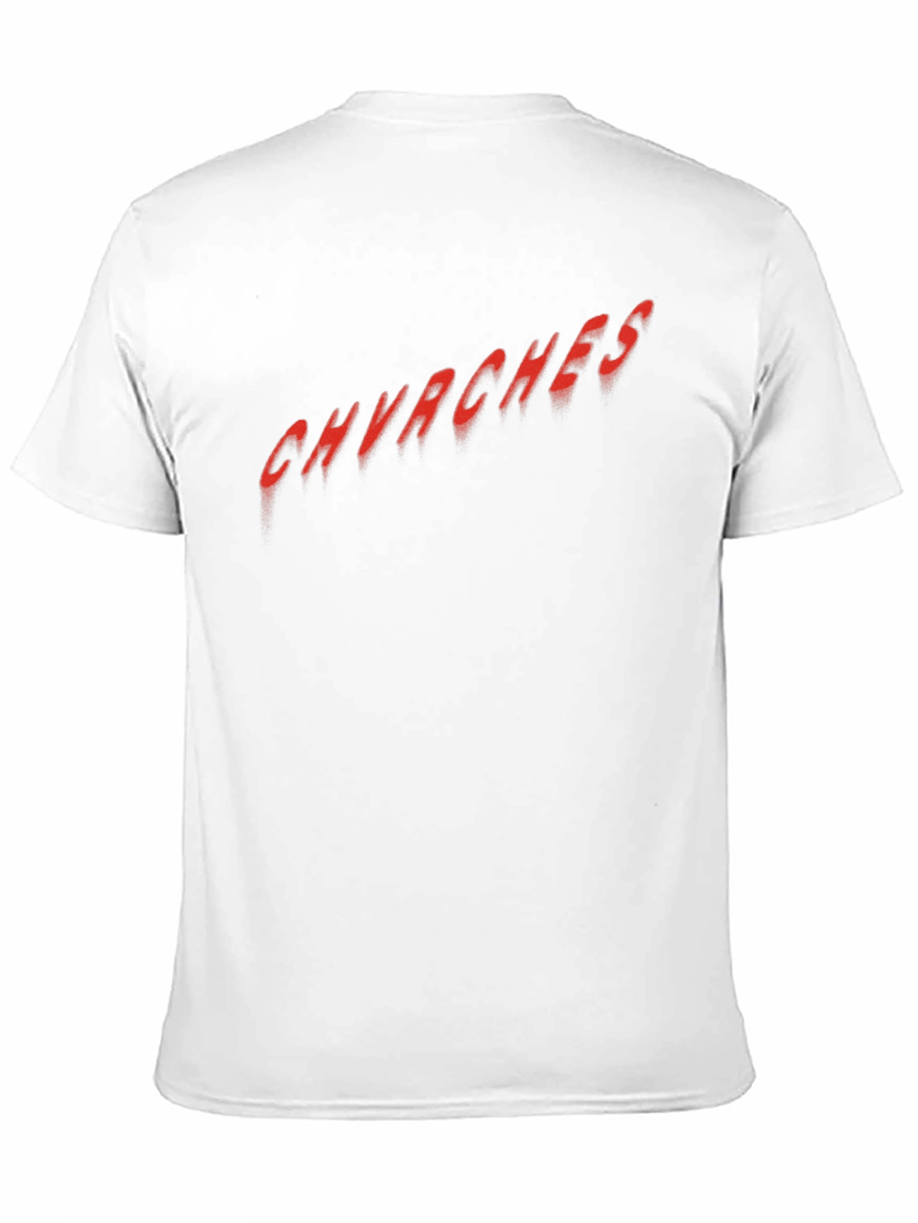 CHVRCHES Red Text Graphic Black T-Shirt