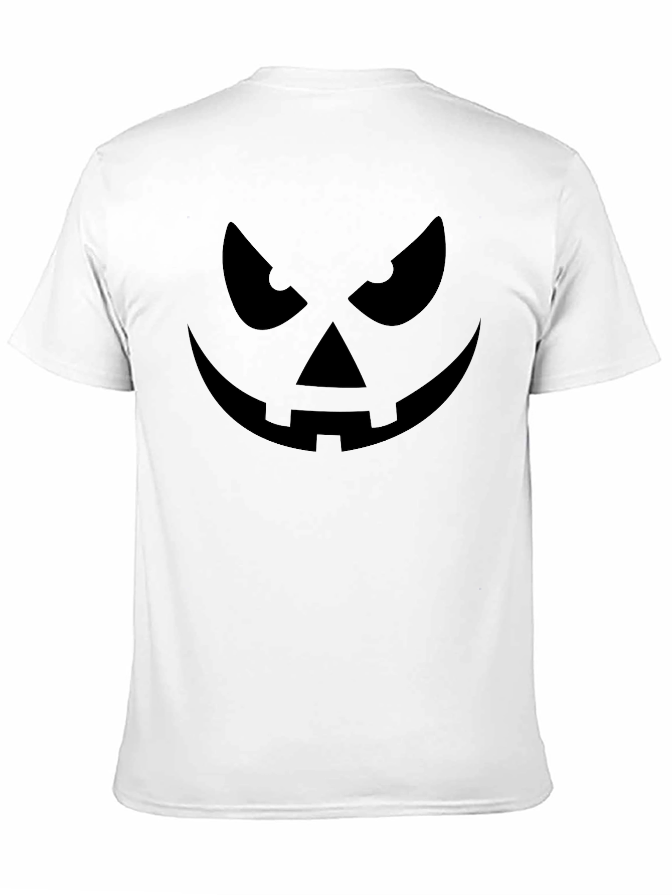 Spooky Jack-o-Lantern Face Tee - Black Halloween Shirt
