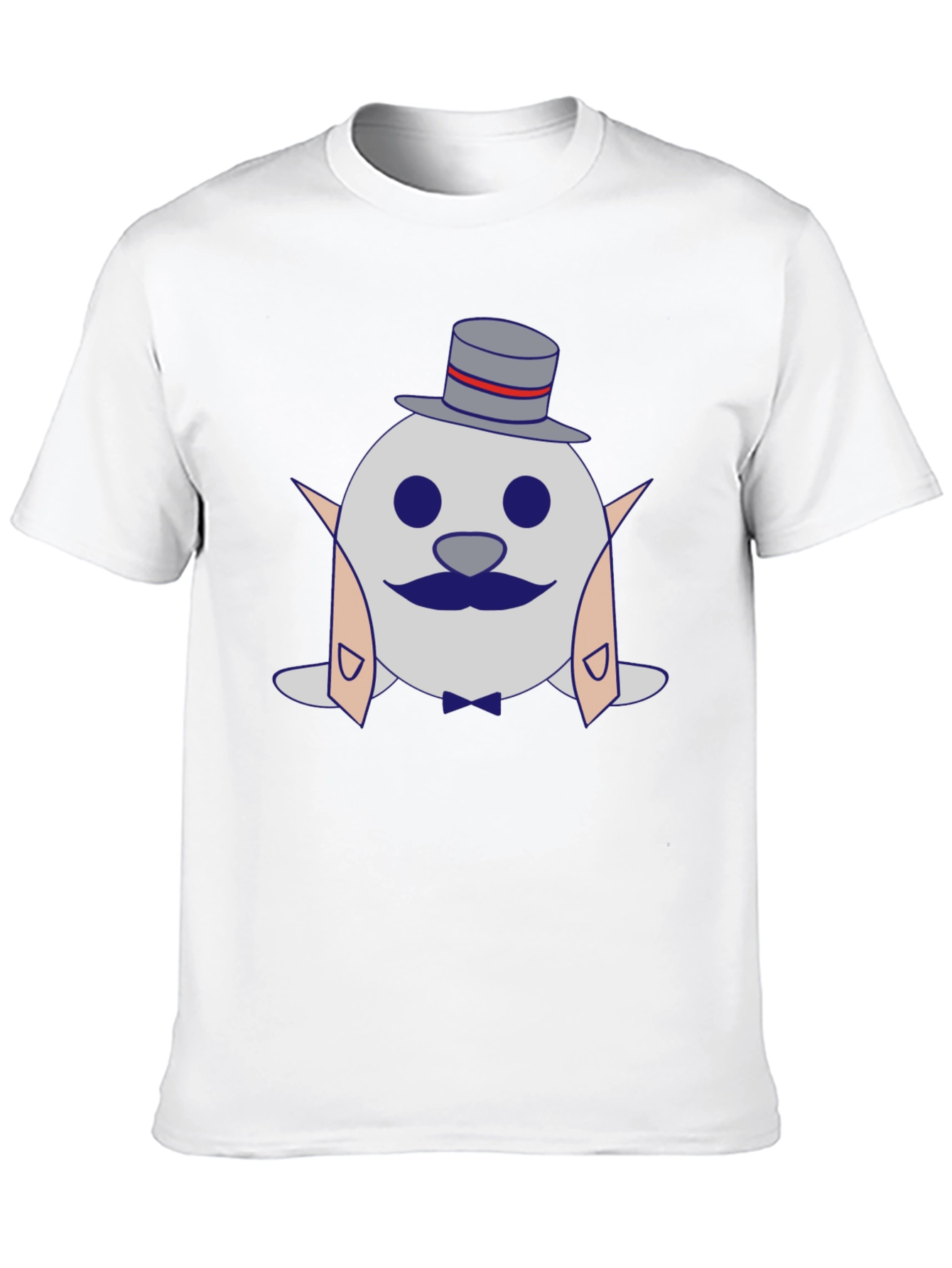 Dapper Seal T-Shirt - Cartoon Tuxedo Design