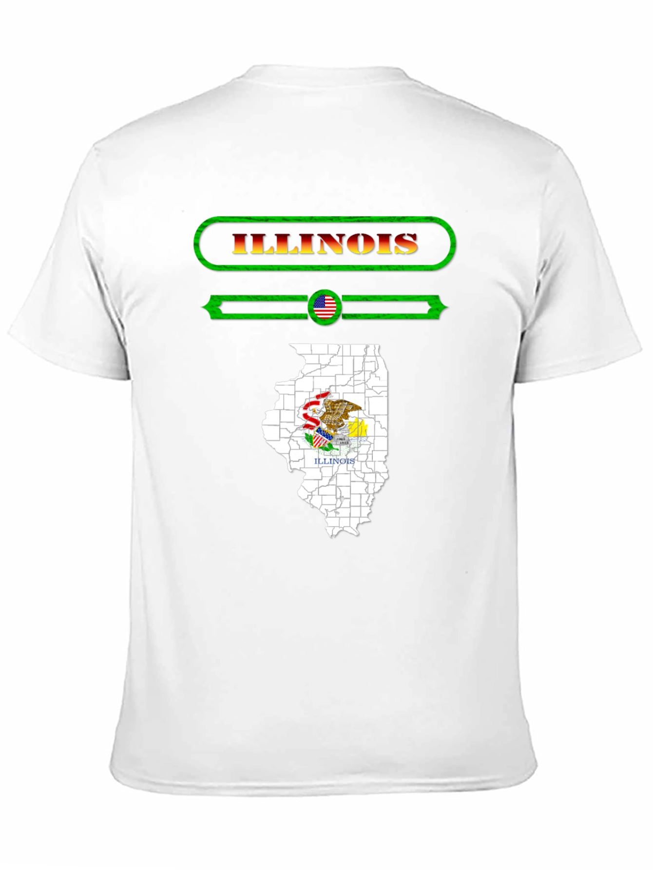 Illinois State Pride Graphic T-Shirt