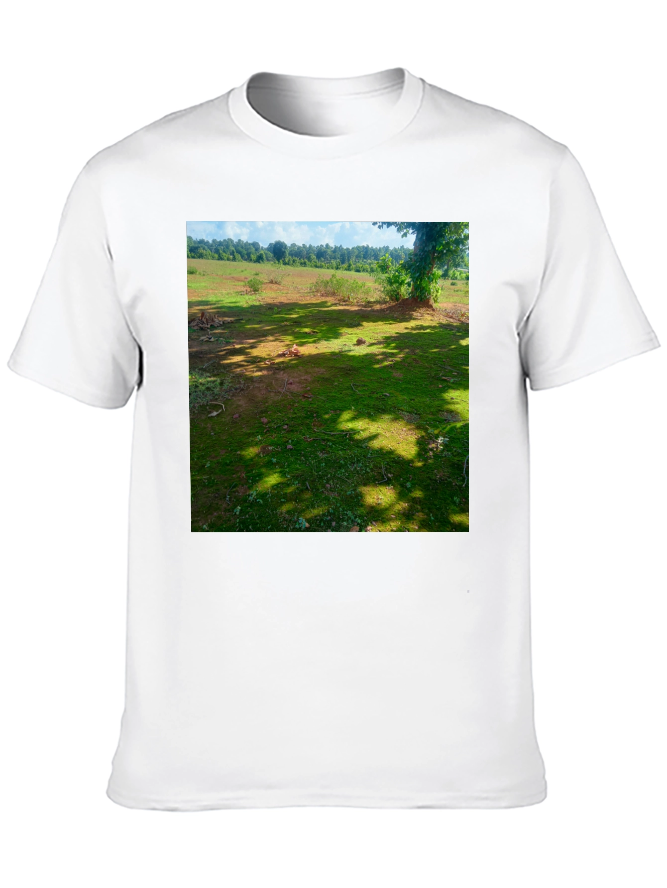 Nature Scene Tee: Casual Comfort Unique Design