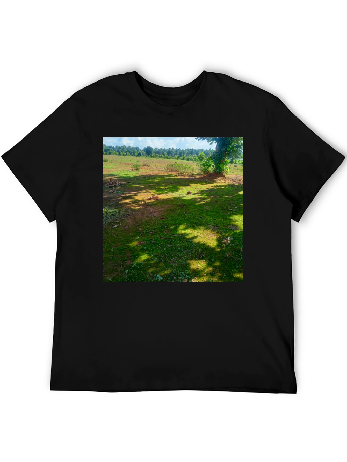 Nature Scene Tee: Casual Comfort Unique Design