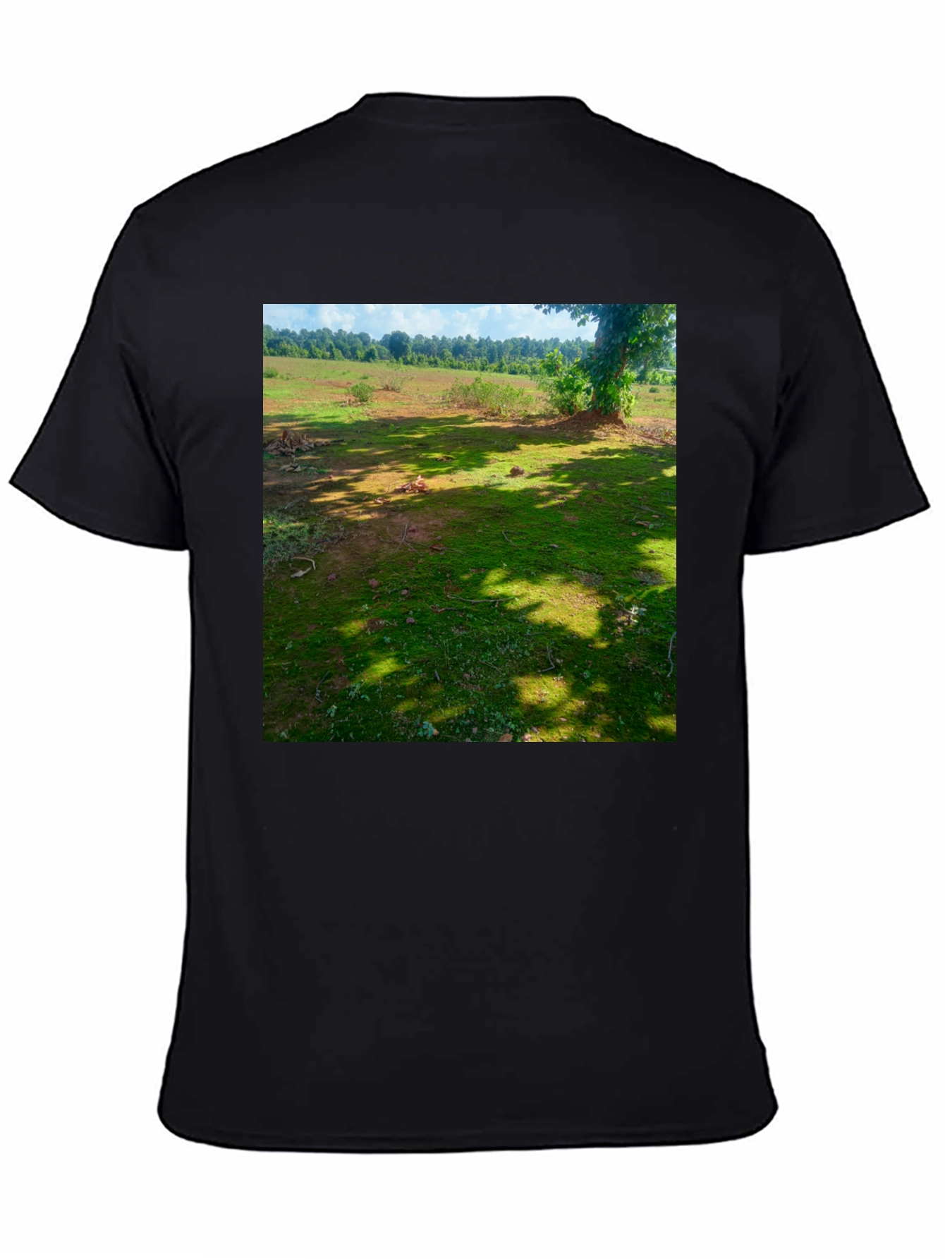 Nature Scene Tee: Casual Comfort Unique Design