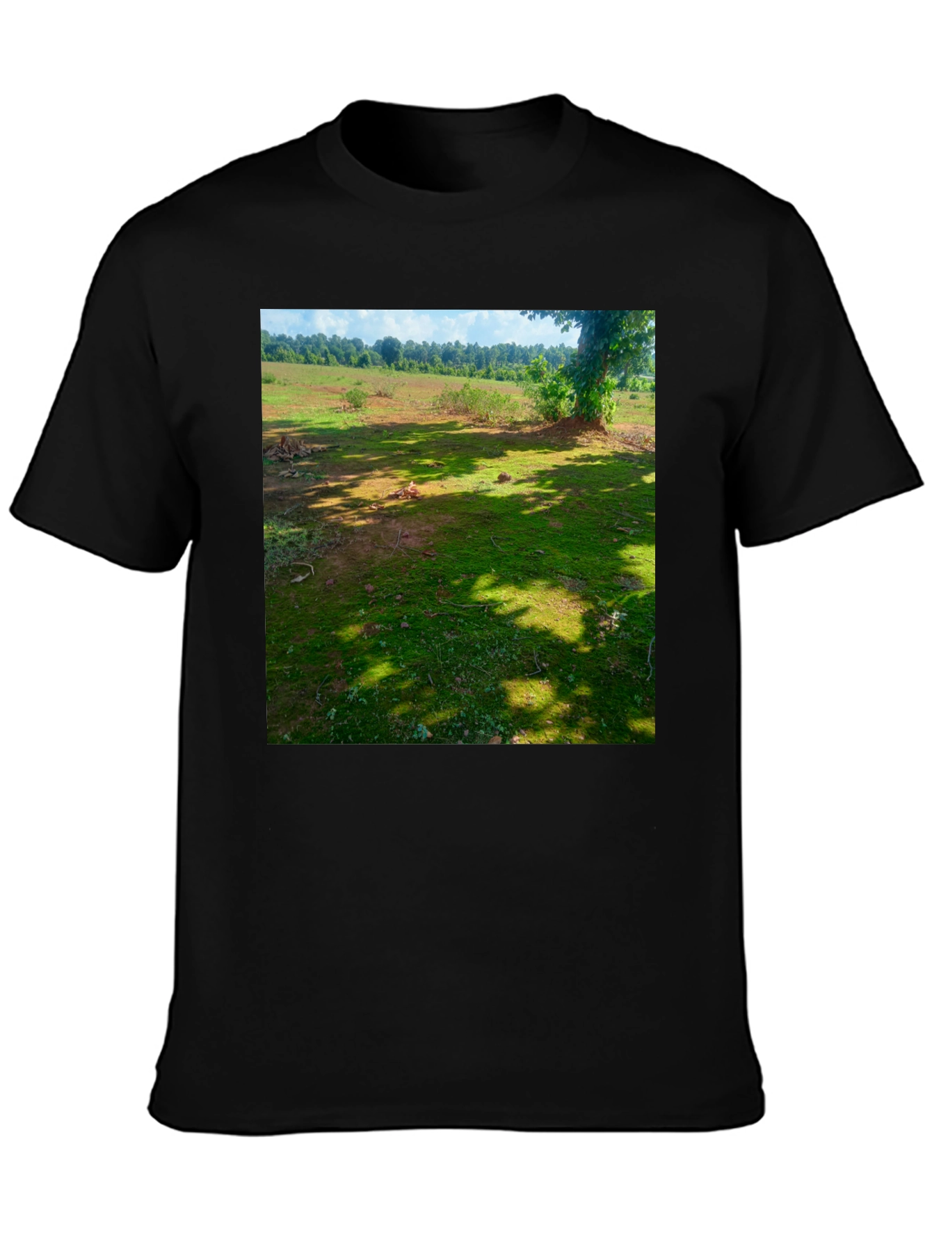 Nature Scene Tee: Casual Comfort Unique Design