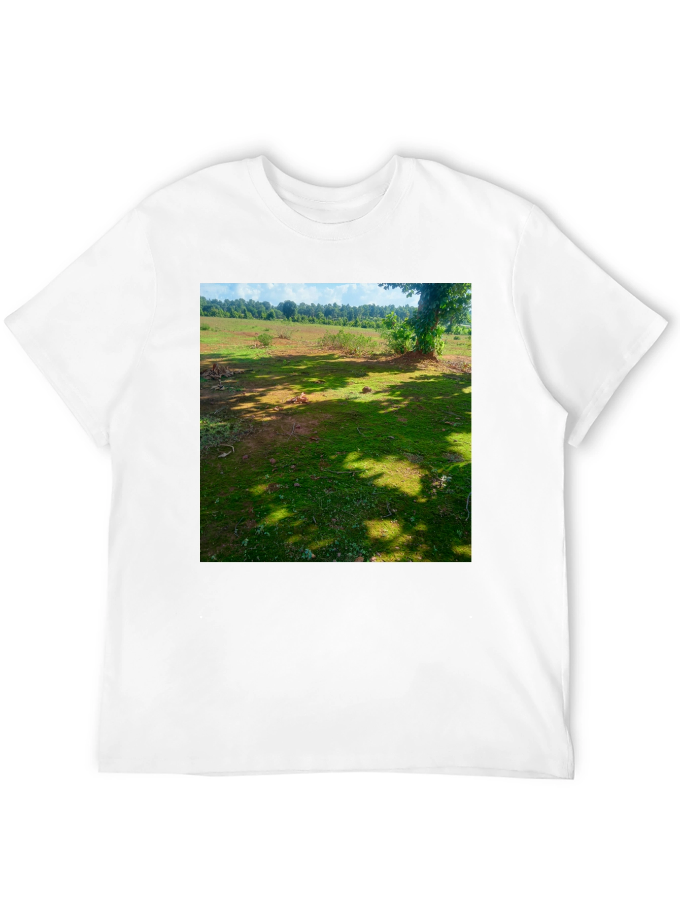 Nature Scene Tee: Casual Comfort Unique Design