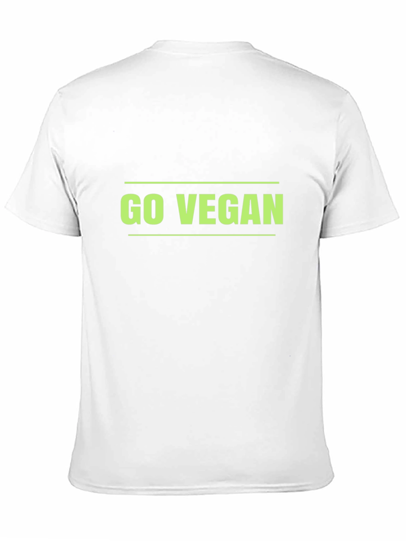 Go Vegan T-Shirt - Black Comfortable Fit