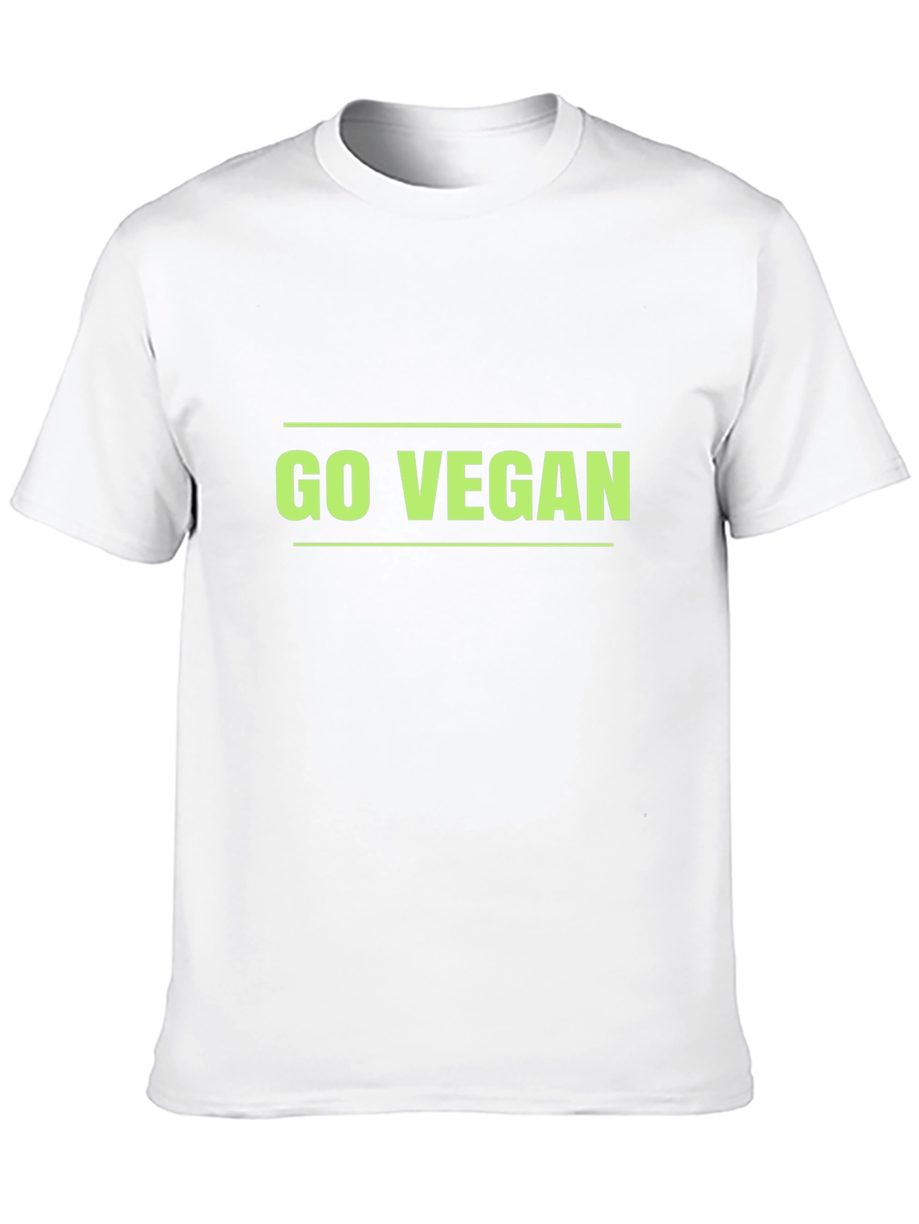Go Vegan T-Shirt - Black Comfortable Fit