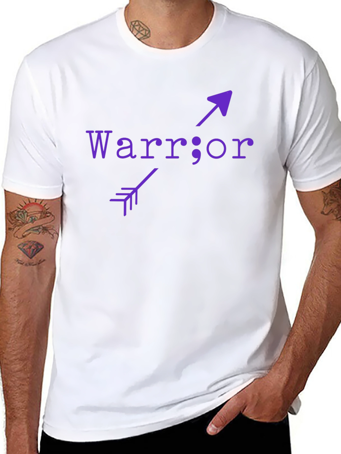 Warrior Arrow Graphic Tee - Inspirational Shirt