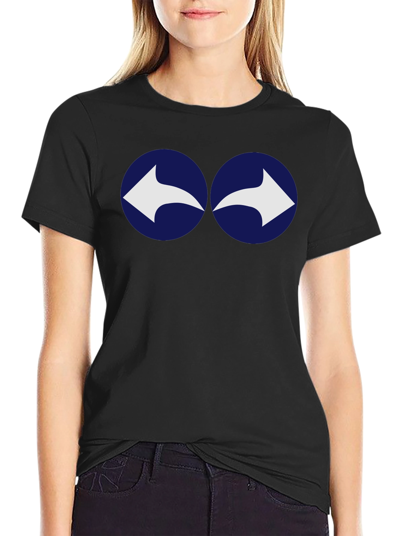 Retro Arrows Graphic Tee - Soft Cotton Casual Shirt