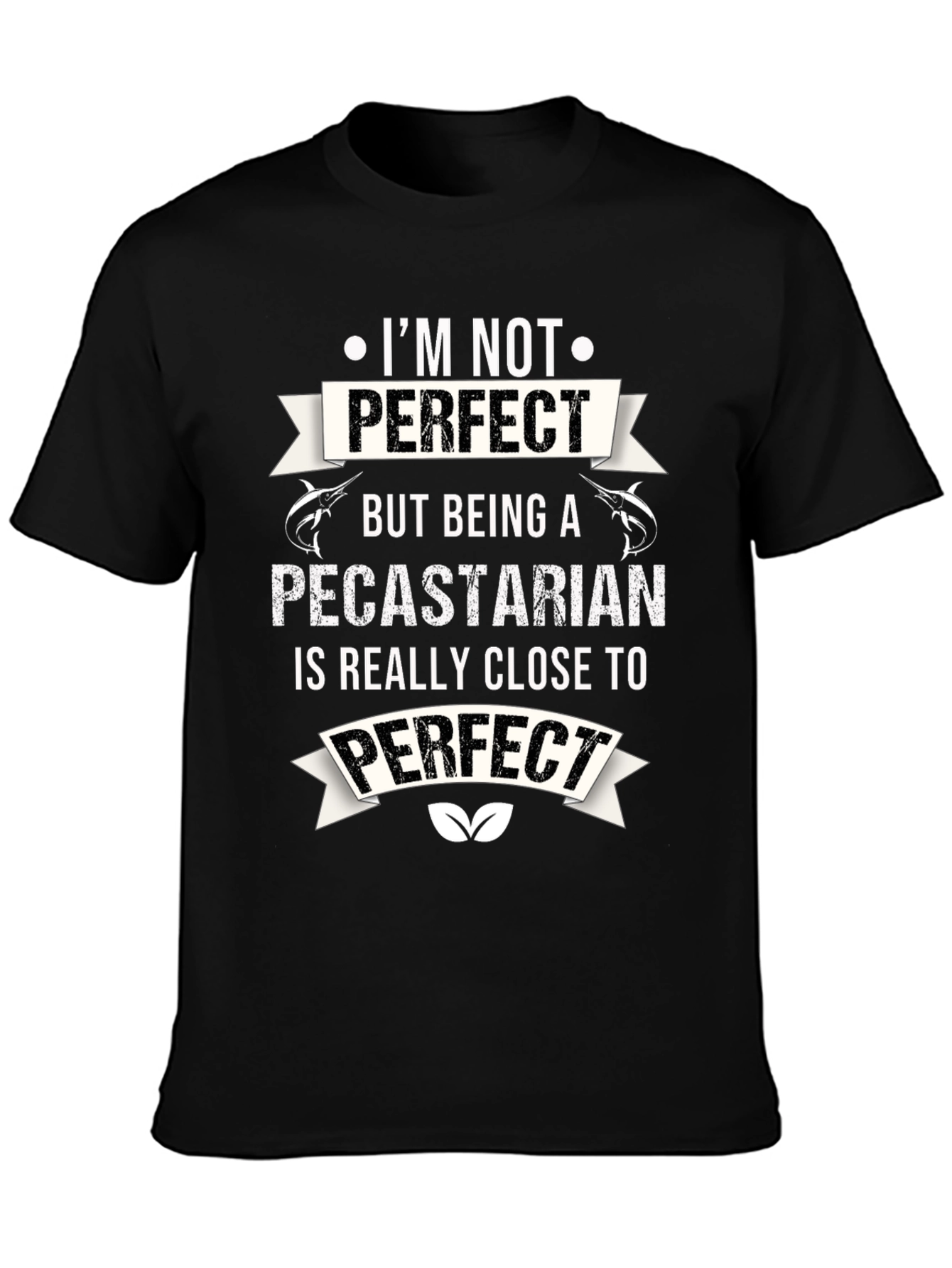 Pecastarian Perfect Black Graphic Tee