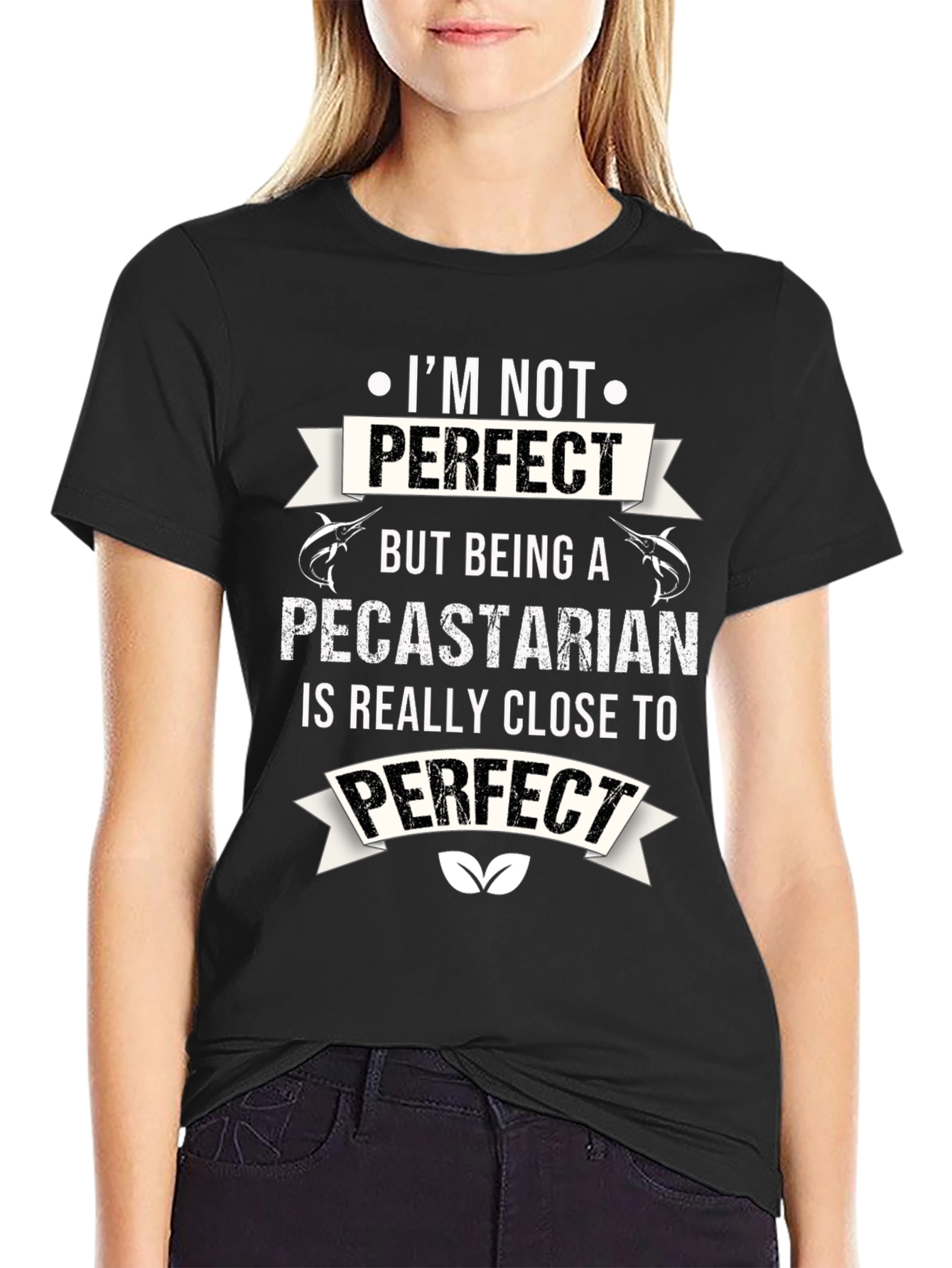 Pecastarian Perfect Black Graphic Tee