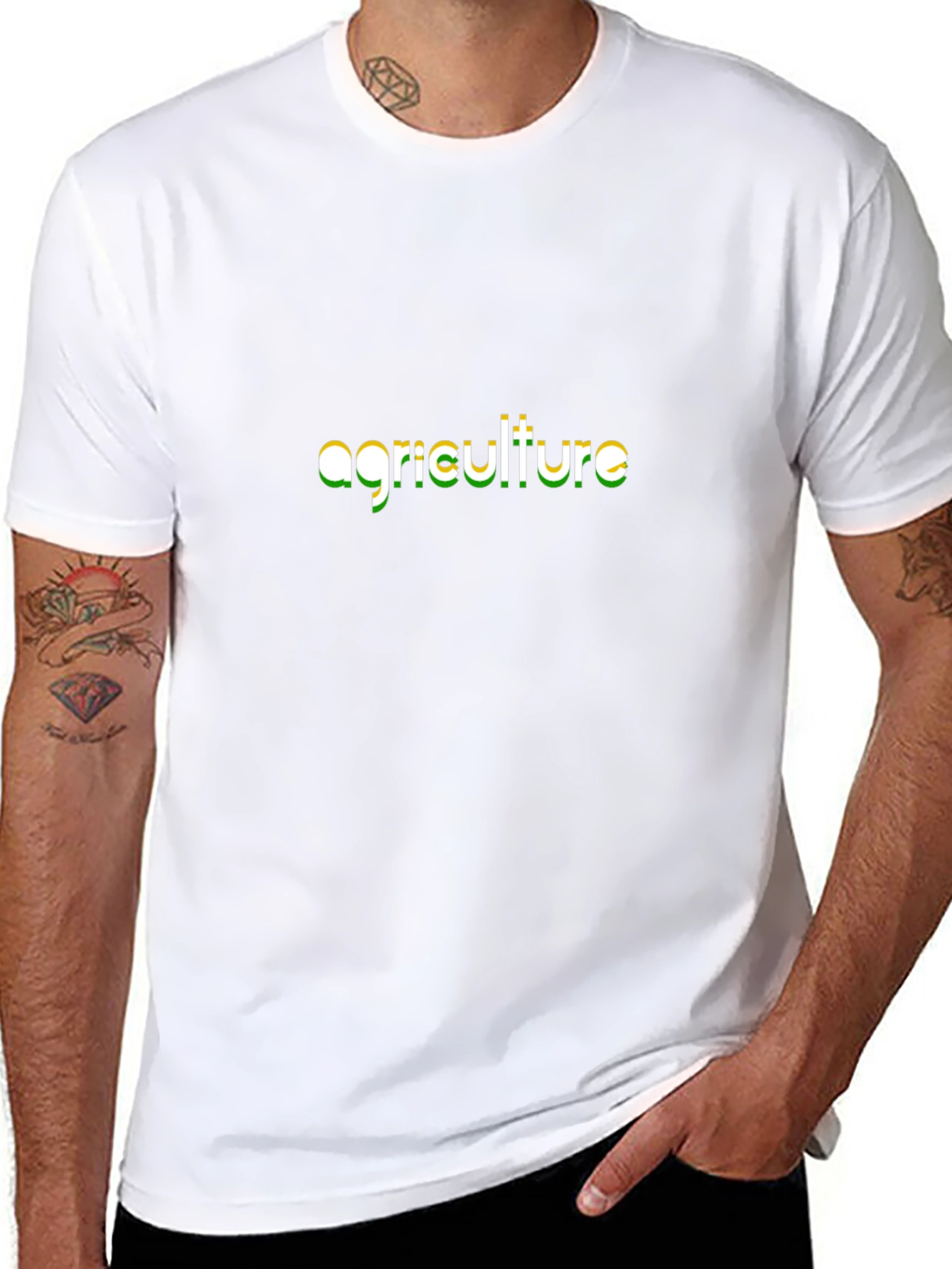 Agriculture T-Shirt - Black Cotton Tee