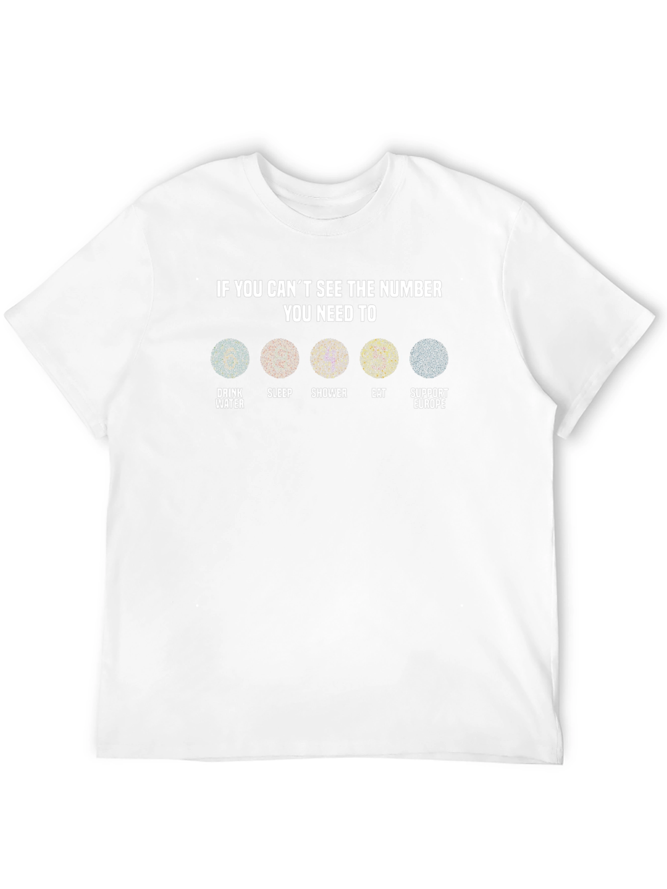 Ishihara Test T-Shirt: If You Cant See The Number...