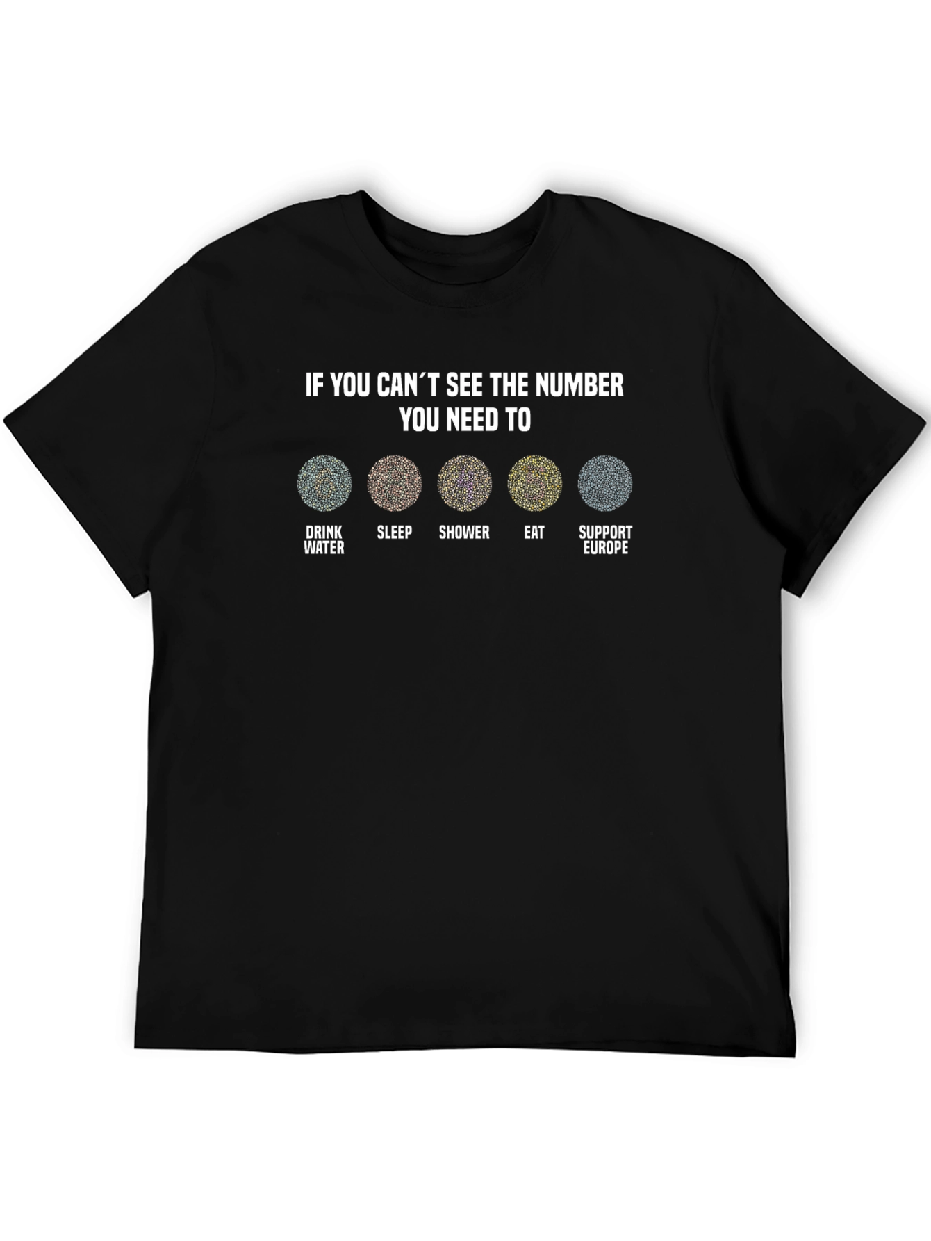 Ishihara Test T-Shirt: If You Cant See The Number...