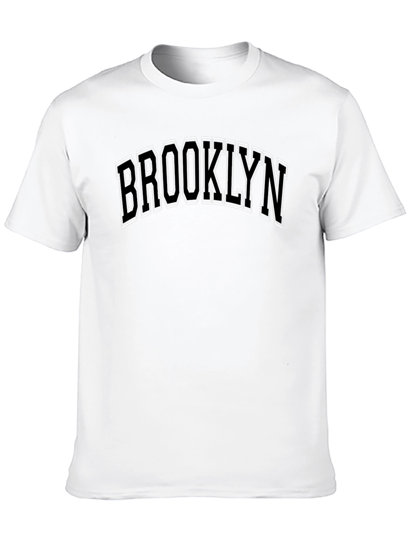 Brooklyn Graphic Tee - Black Crew Neck T-Shirt