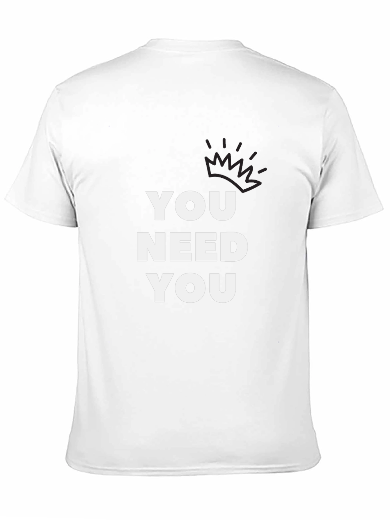 You Need You Black Graphic Tee