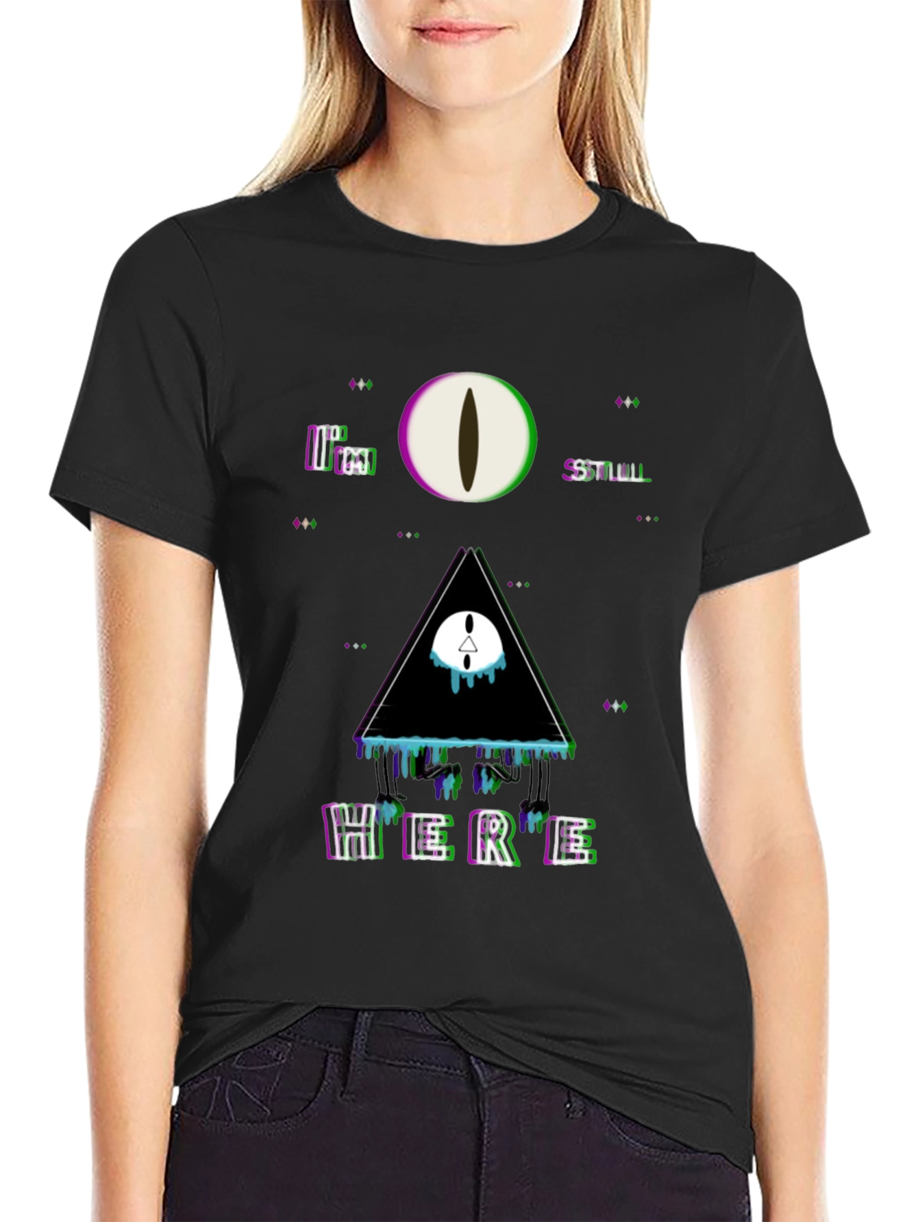 Surreal Graphic Print Tee - Im Still Here