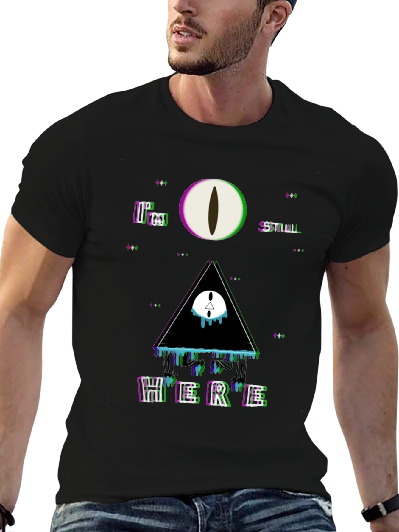 Surreal Graphic Print Tee - Im Still Here