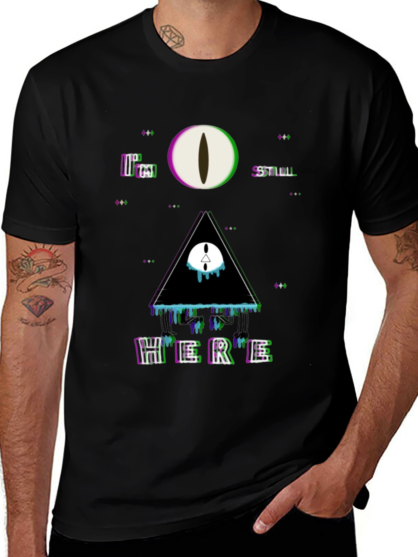 Surreal Graphic Print Tee - Im Still Here