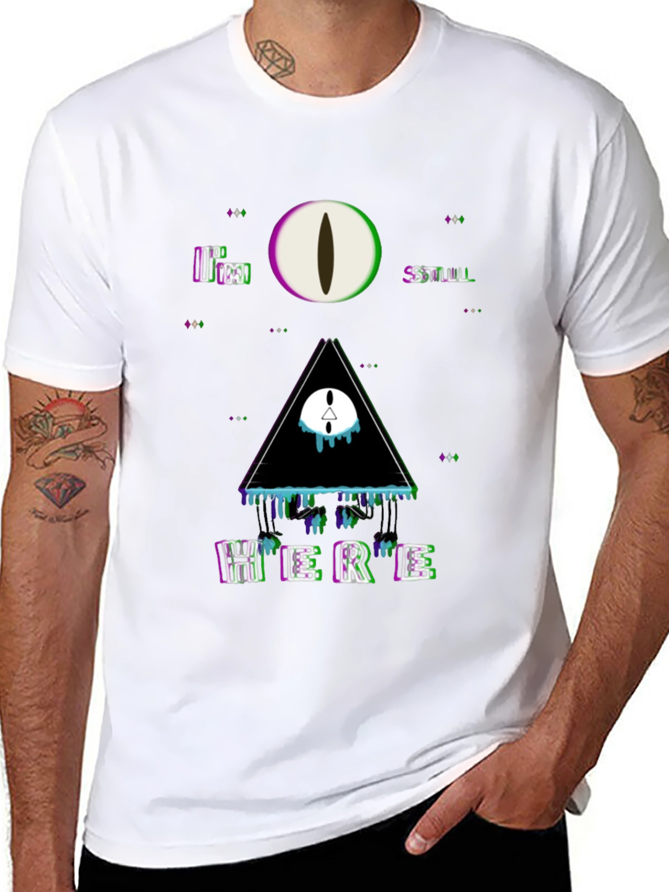 Surreal Graphic Print Tee - Im Still Here