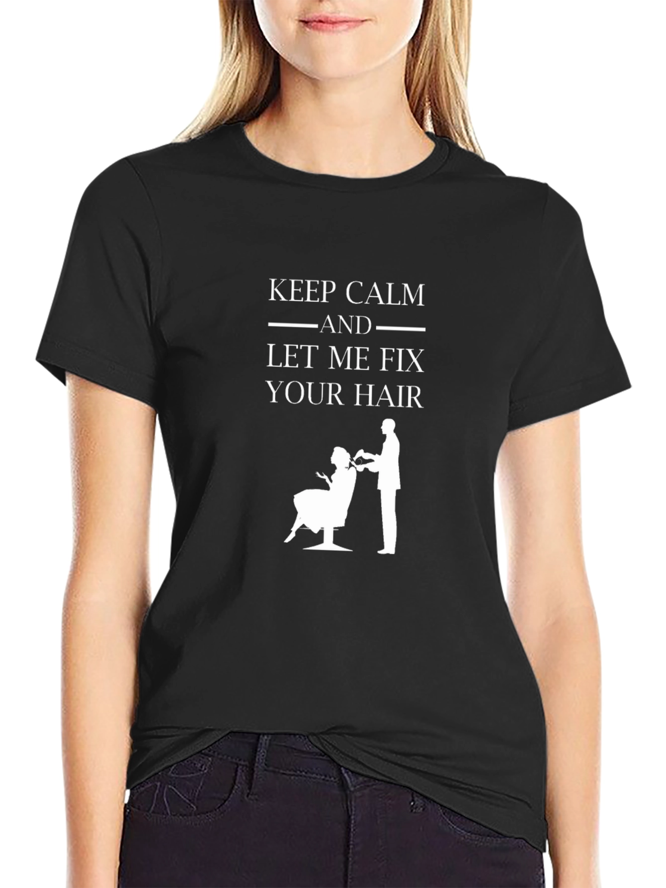Keep Calm Hair Stylist Graphic Tee