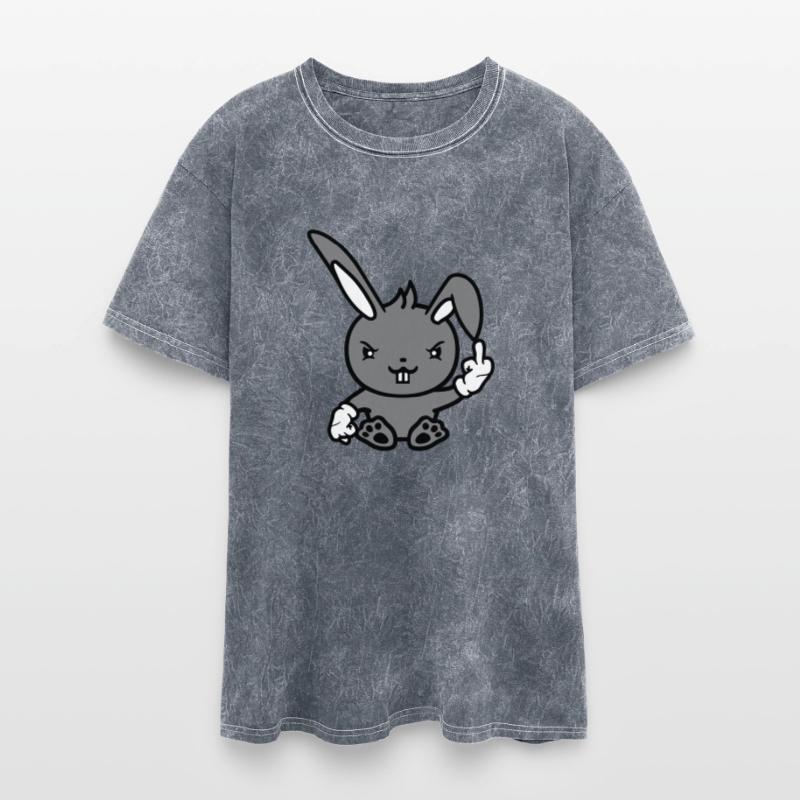 Rabbit Middle Finger Showing Naughty Cheeky Insult