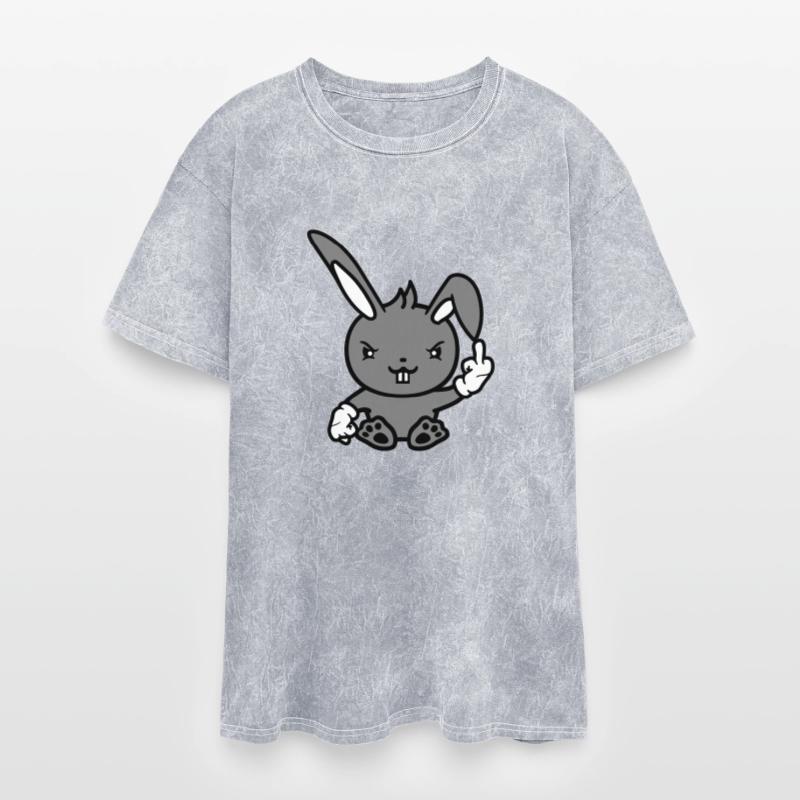 Rabbit Middle Finger Showing Naughty Cheeky Insult